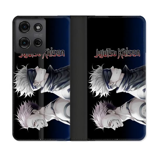 Housse cuir portefeuille Pour Motorola G75 5G Manga Jujutsu Kaisen