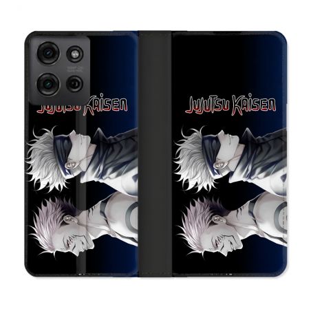 Housse cuir portefeuille Pour Motorola G75 5G Manga Jujutsu Kaisen