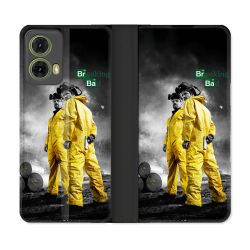 Housse cuir portefeuille Pour Motorola G85 5G Breaking Bad Affiche