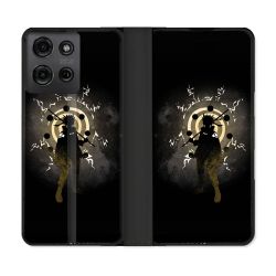 Housse cuir portefeuille Pour Motorola G75 5G Manga Naruto Sage