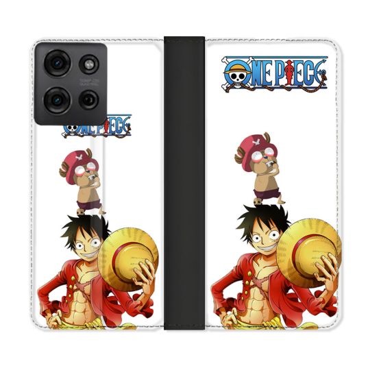 Housse cuir portefeuille Pour Motorola G75 5G Manga One Piece Chopper