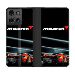 Housse cuir portefeuille Pour Motorola G75 5G Mc Laren