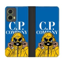 Housse cuir portefeuille Pour Motorola G85 5G CP Company