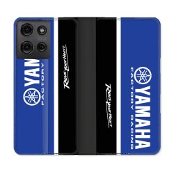 Housse cuir portefeuille Pour Motorola G75 5G Moto Yamaha