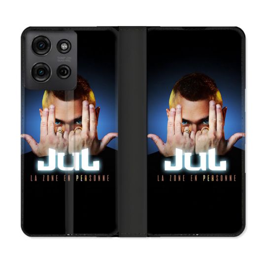 Housse cuir portefeuille Pour Motorola G75 5G Musique Jul Signe