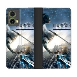 Housse cuir portefeuille Pour Motorola G85 5G Final Fantaisy