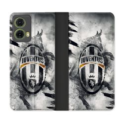 Housse cuir portefeuille Pour Motorola G85 5G Foot Juventus Turin