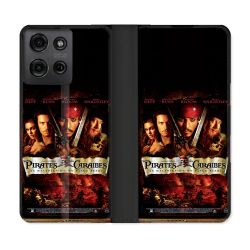 Housse cuir portefeuille Pour Motorola G75 5G Pirate Des Caraibes