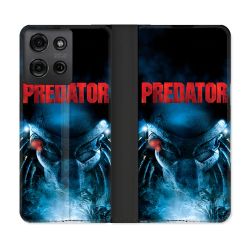 Housse cuir portefeuille Pour Motorola G75 5G Predator Affiche
