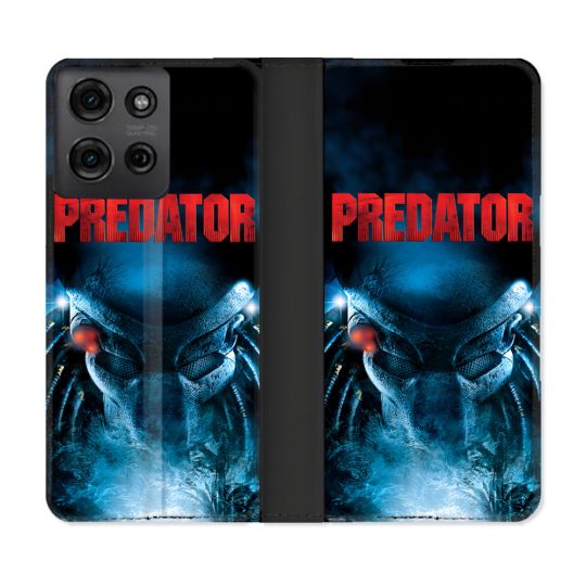 Housse cuir portefeuille Pour Motorola G75 5G Predator Affiche