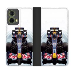 Housse cuir portefeuille Pour Motorola G85 5G Formule 1 F1 Red Bull