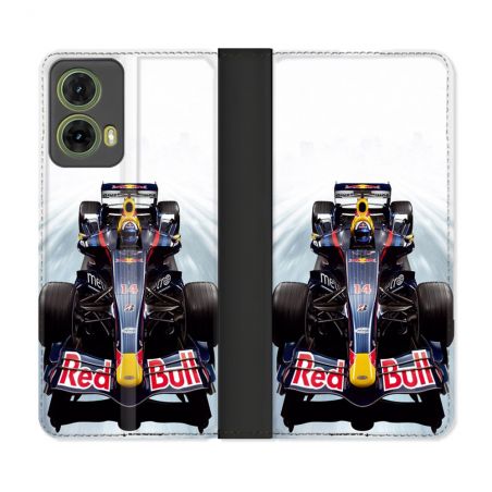 Housse cuir portefeuille Pour Motorola G85 5G Formule 1 F1 Red Bull