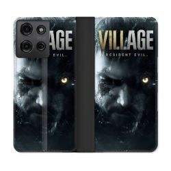 Housse cuir portefeuille Pour Motorola G75 5G Resident Evil