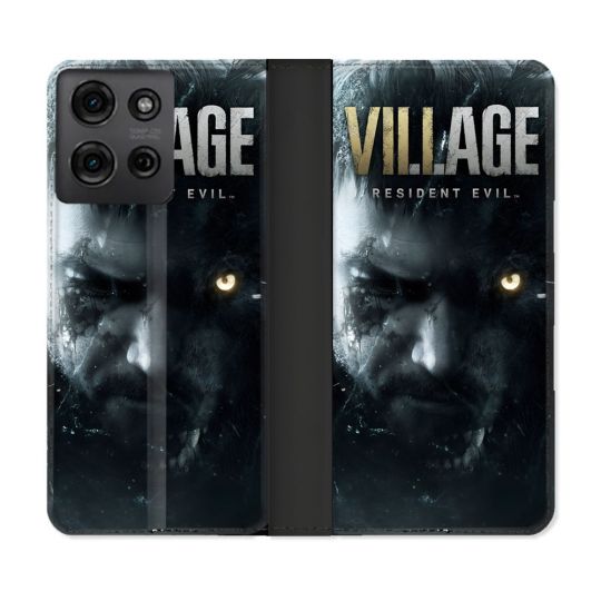 Housse cuir portefeuille Pour Motorola G75 5G Resident Evil