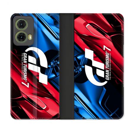 Housse cuir portefeuille Pour Motorola G85 5G Gran Turismo