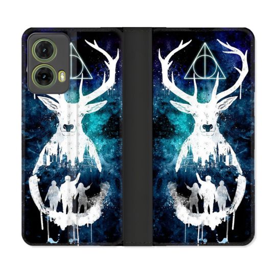Housse cuir portefeuille Pour Motorola G85 5G Harry Potter Patronome
