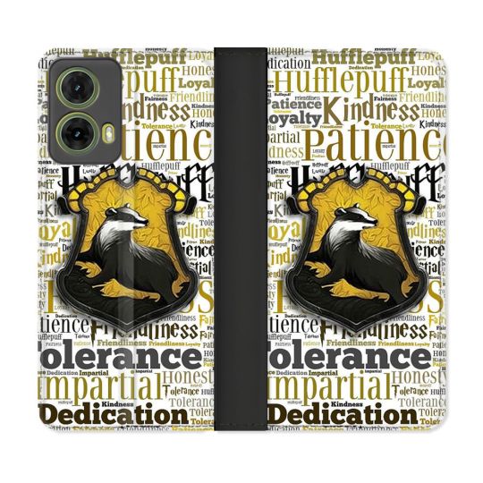 Housse cuir portefeuille Pour Motorola G85 5G Harry Potter Poursouffle