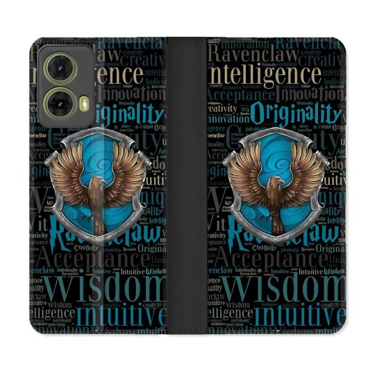 Housse cuir portefeuille Pour Motorola G85 5G Harry Potter Serdaigle