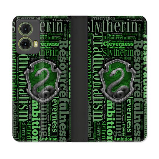 Housse cuir portefeuille Pour Motorola G85 5G Harry Potter Serpentar