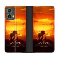 Housse cuir portefeuille Pour Motorola G85 5G Le Roi Lion Affiche