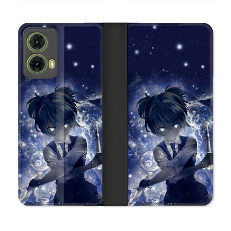 Housse cuir portefeuille Pour Motorola G85 5G Manga Assassination Classroom Nagisa