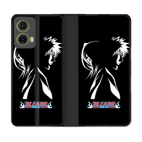 Housse cuir portefeuille Pour Motorola G85 5G Manga Bleach Duo