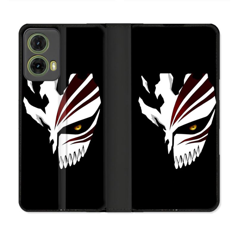 Housse cuir portefeuille Pour Motorola G85 5G Manga Bleach Masque