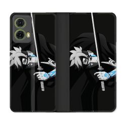 Housse cuir portefeuille Pour Motorola G85 5G Manga Boruto Epée