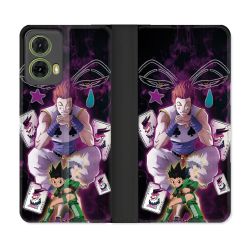Housse cuir portefeuille Pour Motorola G85 5G Manga Hunter X Hunter Hisoka