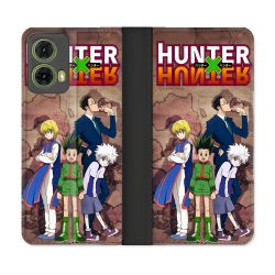 Housse cuir portefeuille Pour Motorola G85 5G Manga Hunter X Hunter Vintage
