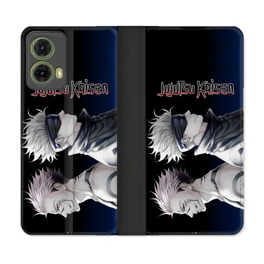 Housse cuir portefeuille Pour Motorola G85 5G Manga Jujutsu Kaisen