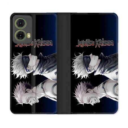 Housse cuir portefeuille Pour Motorola G85 5G Manga Jujutsu Kaisen