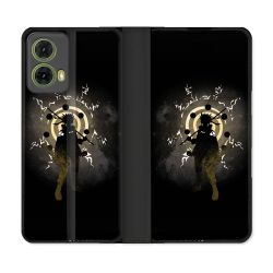 Housse cuir portefeuille Pour Motorola G85 5G Manga Naruto Sage
