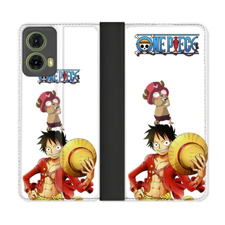 Housse cuir portefeuille Pour Motorola G85 5G Manga One Piece Chopper