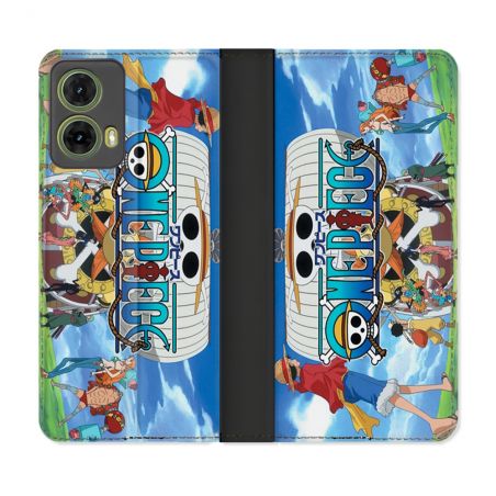 Housse cuir portefeuille Pour Motorola G85 5G Manga One Piece Sunny