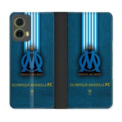 Housse cuir portefeuille Pour Motorola G85 5G Olympique Marseille OM Bande