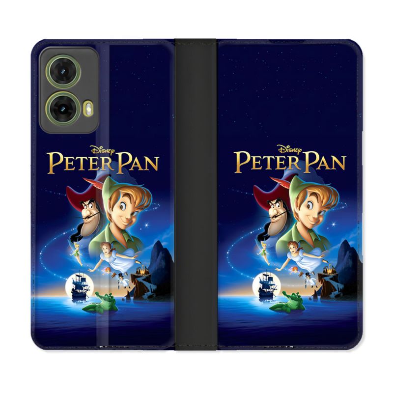 Housse cuir portefeuille Pour Motorola G85 5G Peter Pan Affiche
