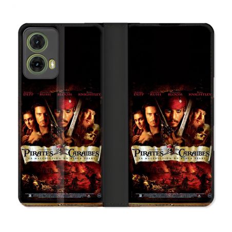 Housse cuir portefeuille Pour Motorola G85 5G Pirate Des Caraibes