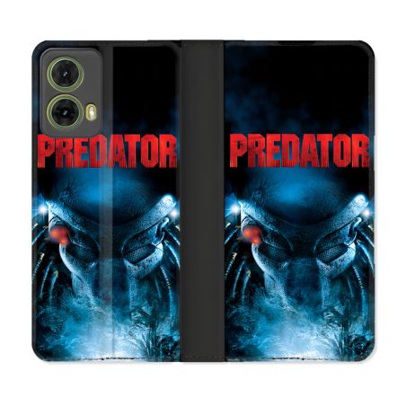 Housse cuir portefeuille Pour Motorola G85 5G Predator Affiche