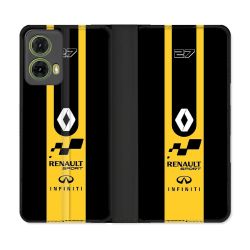 Housse cuir portefeuille Pour Motorola G85 5G Renault
