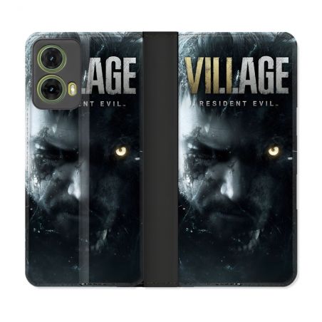 Housse cuir portefeuille Pour Motorola G85 5G Resident Evil