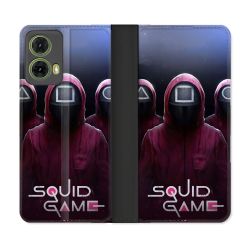 Housse cuir portefeuille Pour Motorola G85 5G Squid Game