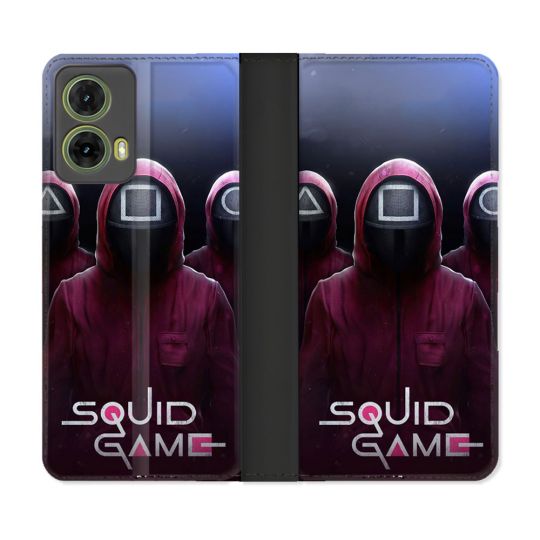 Housse cuir portefeuille Pour Motorola G85 5G Squid Game