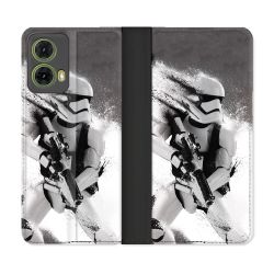 Housse cuir portefeuille Pour Motorola G85 5G Star Wars - Trooper