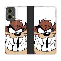 Housse cuir portefeuille Pour Motorola G85 5G Taz