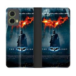 Housse cuir portefeuille Pour Motorola G85 5G The Dark Night