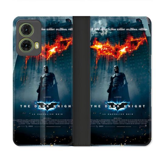 Housse cuir portefeuille Pour Motorola G85 5G The Dark Night