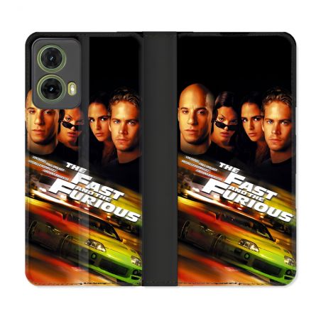 Housse cuir portefeuille Pour Motorola G85 5G The Fast And Furious