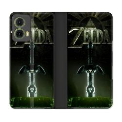 Housse cuir portefeuille Pour Motorola G85 5G Zelda