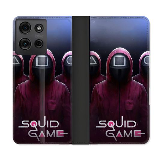 Housse cuir portefeuille Pour Motorola G75 5G Squid Game